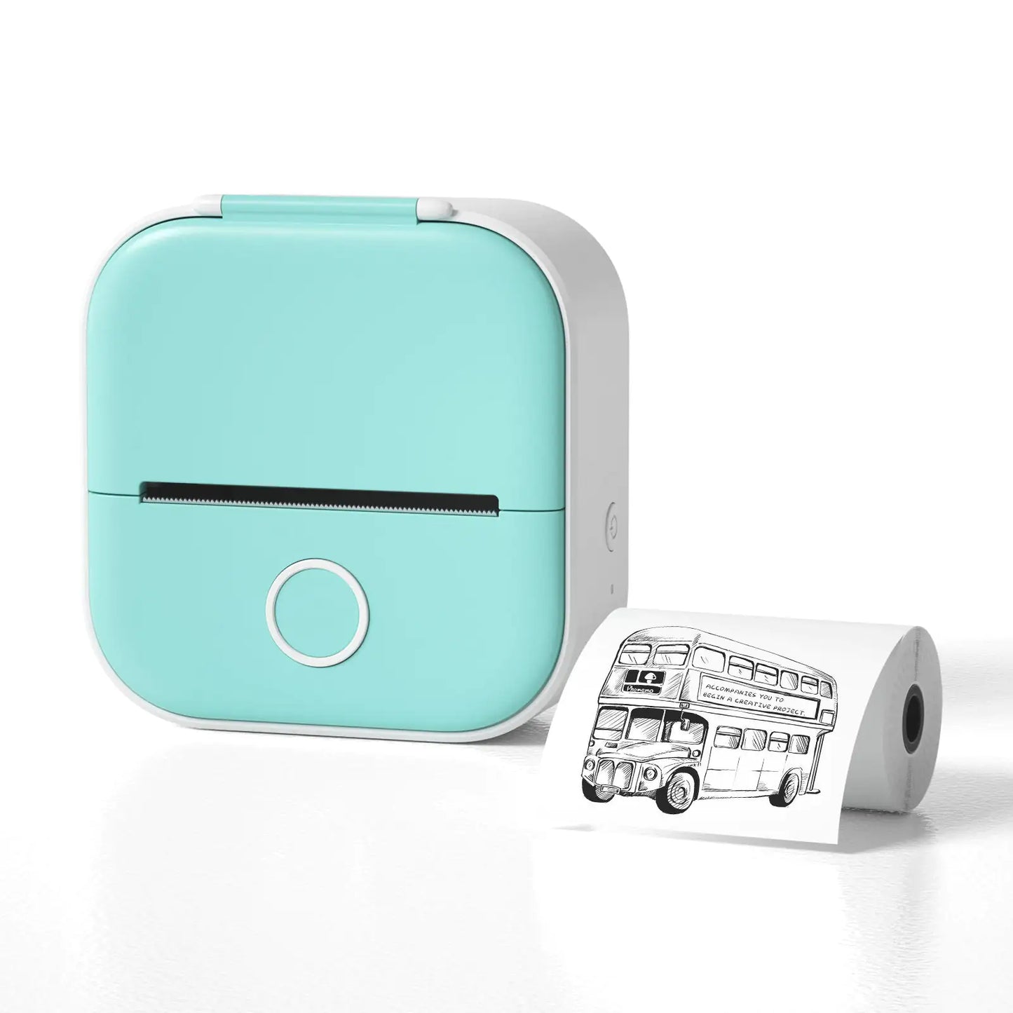 Portable Mini Thermal Label Printer Home Photo Printer Student 3x