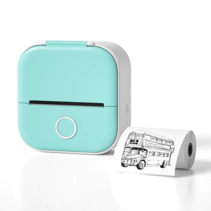 Portable Mini Thermal Label Printer Home Photo Printer Student 3x